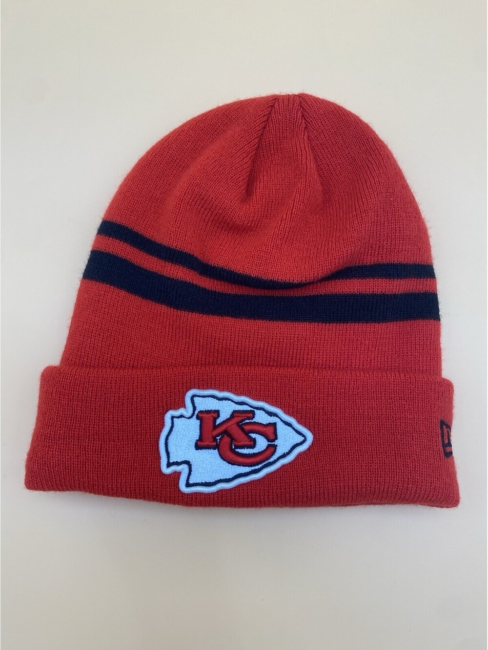 New Era Adult Size Red & Black NFL Kansas City Chiefs Stocking Cap Hat